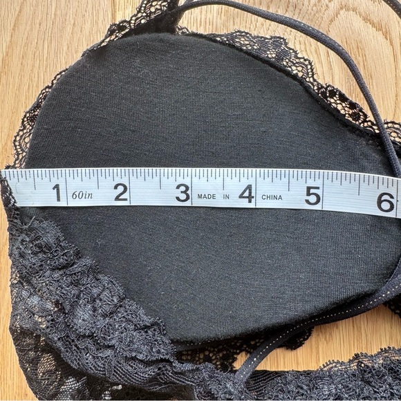 SHEIN Black cross back Lace Bralette - S - Picture 8 of 13